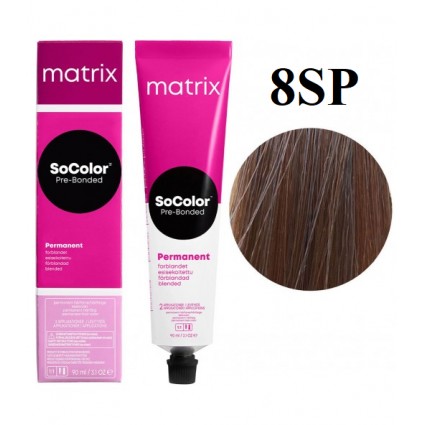 Стійка крем-фарба Matrix Socolor Pre-Bonded 8SP Світлий блондин сріблясто-перлинний 90 мл