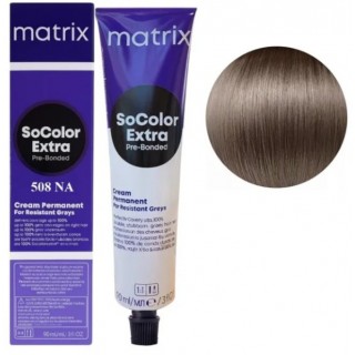 Стійка крем фарба Matrix SOCOLOR.Pre-Bonded Extra Coverage 508NA Світлий блондин попелястий 90 мл