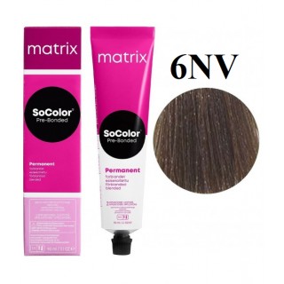 Стійка крем-фарба Matrix Socolor Pre-Bonded 6NV Темний блондин натуральний фіолетовий 90 мл