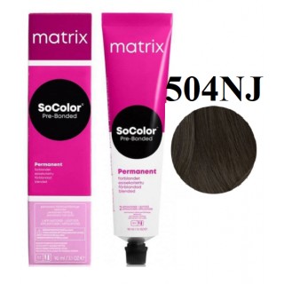 Стійка крем-фарба Matrix Socolor Pre-Bonded 504 NJ Шатен натуральний нефритовий 90 мл