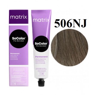 Стійка крем-фарба для волосся Matrix Socolor Pre-Bonded 506NJ Темний блондин натуральний 90 мл