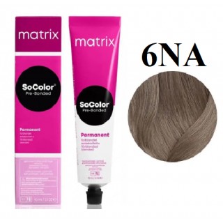 Стійка крем-краска Matrix Socolor Pre-Bonded 6NA Темний блондин натурально-пельний 90 мл