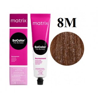 Стійка крем-фарба Matrix Socolor Pre-Bonded 8M Світлий блондин моко 90 мл