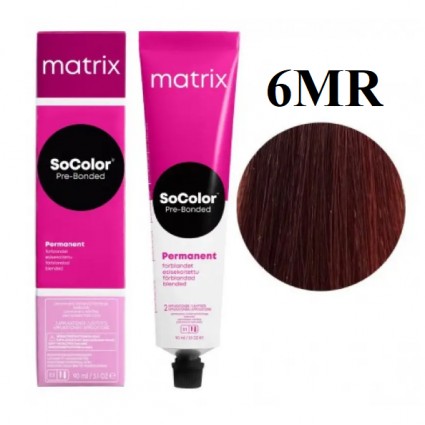 Стійка крем-фарба Matrix Socolor Pre-Bonded 6MR Темний блондин моко червоний 90 мл Стійка крем-фарба Matrix Socolor Pre-Bonded 6MR Темний блондин моко червоний 90 мл