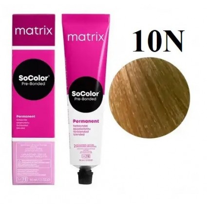Стійка крем-фарба Matrix Socolor Pre-Bonded 10N Дуже світлий блондин натуральний 90 мл Стійка крем-фарба Matrix Socolor Pre-Bonded 10N Дуже світлий блондин натуральний 90 мл