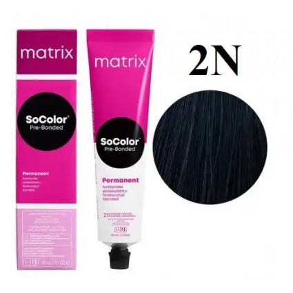 Стійка крем-фарба Matrix Socolor Pre-Bonded 2N Брюнет натуральний 90 мл