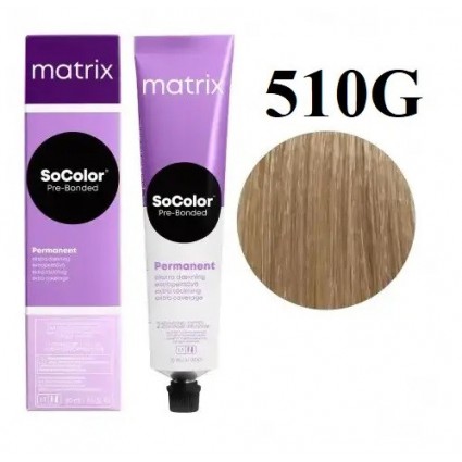 Стійка крем фарба Matrix SOCOLOR Pre-Bonded Extra Coverage 510G Дуже світлий блондин 90 мл