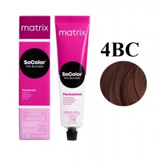 Стійка крем-фарба Matrix Socolor Pre-Bonded 4BC Шатен коричнево-мідний 90 мл