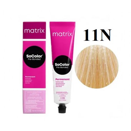 Стійка крем-фарба Matrix Socolor Pre-Bonded 11N Ультрасвітлий блондин натуральний 90 мл Стійка крем-фарба Matrix Socolor Pre-Bonded 11N Ультрасвітлий блондин натуральний 90 мл