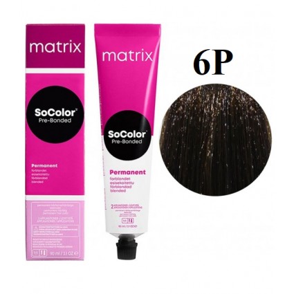 Стійка крем-фарба Matrix Socolor Pre-Bonded 6P Темний блондин перлинний 90 мл