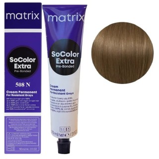Стійка крем фарба Matrix SOCOLOR Pre-Bonded Extra Coverage 508N світлий блондин 90 мл