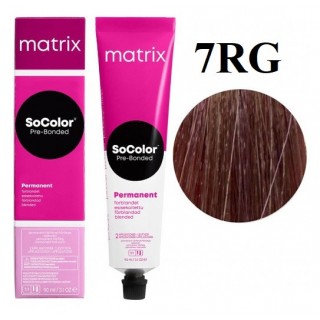 Стійка крем-фарба Matrix Socolor Pre-Bonded 7RG Блондин червоний золотистий 90 мл