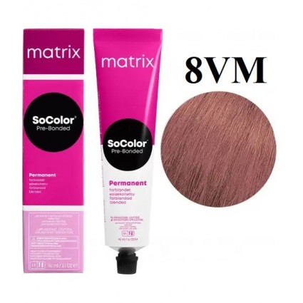 Стійка крем-фарба Matrix Socolor Pre-Bonded 8VM Світлий блондин перламутровий моко 90 мл Стійка крем-фарба Matrix Socolor Pre-Bonded 8VM Світлий блондин перламутровий моко 90 мл