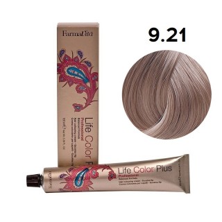 Стійка крем-фарба Farmavita Life Color Plus 9.21 Дуже світлий перлинний попелястий блонд 100 мл