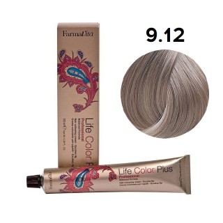 Стійка крем-фарба Farmavita Life Color Plus 9.12 Дуже світлий попелястий перламутровий блонд 100 мл