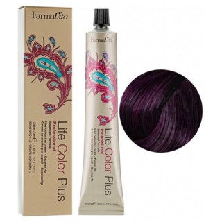 Фарба для волосся Farmavita Life Color Plus 6.221 Темний блондин екстра фіолетовий 100 мл