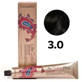 Стійка крем-фарба FarmaVita Life Color Plus 3.0 Темно-каштановий 100 мл