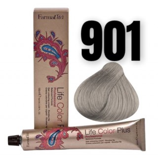 Стійка крем-фарба Farmavita Life Color Plus 901 Світло-попільний блондин суперосвітлення 100 мл