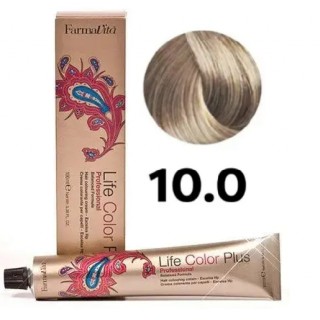Стійка крем-фарба Farmavita Life Color Plus 10.0 Платиновий блондин 100 мл