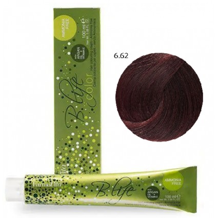 Безаміачна крем-фарба FarmaVita B.Life Color 6.62 Темний блондин фіолетово-червоний 100 мл Безаміачна крем-фарба FarmaVita B.Life Color 6.62 Темний блондин фіолетово-червоний 100 мл