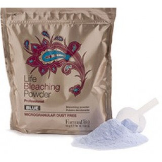 Знебарвлювальна пудра блакитна Farmavita Life Bleaching Powder 500 г