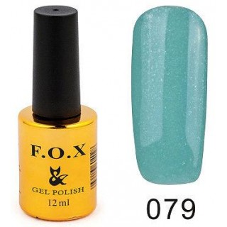 Гель-лак F.O.X Gel Polish Gold Pigment 079 ніжно-бірюзовий 12 мл
