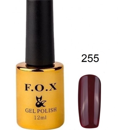 Гель-лак F.O.X gel-polish gold Pigment 255 темно-бордовий 12 мл Гель-лак F.O.X gel-polish gold Pigment 255 темно-бордовий 12 мл
