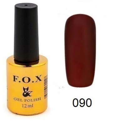 Гель-лак F.O.X Gel Polish Gold Pigment 090 бордовий 12 мл