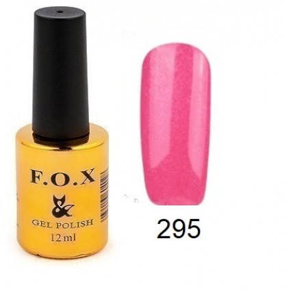 Гель-лак F.O.X Gel Polish Gold Pigment 295 рожева фуксія з мікроблоском 12 мл Гель-лак F.O.X Gel Polish Gold Pigment 295 рожева фуксія з мікроблоском 12 мл