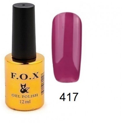 Гель-лак F.O.X Gel Polish Gold Pigment 417 фіолетово-малиновий 12 мл Гель-лак F.O.X Gel Polish Gold Pigment 417 фіолетово-малиновий 12 мл