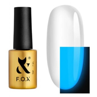 Топове покриття люмінeсцентне F.O.X Luminous Top Blue 7 мл