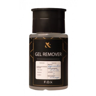 Засіб для зняття гель-лаку з помпою F.O.X  gold Gel Remover 80 мл