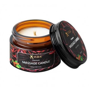 Масажна свічка преміум F.O.X Spicy woods 30 мл