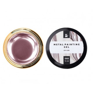 Гель-фарба F.O.X Metal painting gel 002 рожевий 5 мл