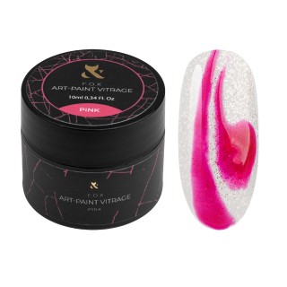 Гель-фарба вітражна F.O.X Art-paint Vitrage Pink 10 мл