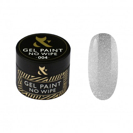 Гель-фарба F.O.X Gel paint No Wipe 004 срібло 5 мл Гель-фарба F.O.X Gel paint No Wipe 004 срібло 5 мл