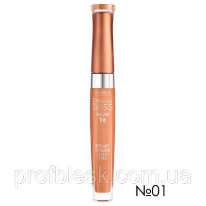 BJ Sweet Kiss gloss hydrant 10h №01 (Sand-sation) 5,7 мл