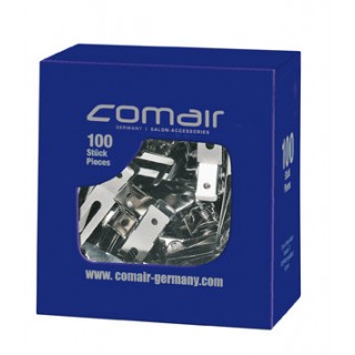 3150117 Затискач металевий подвійний Comair (100шт) за 1 шт, 4 см