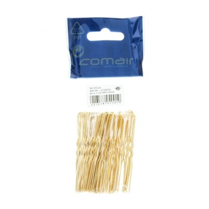 3150076 Шпильки Comair золотисті товсті 6,5 см 50шт