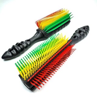 Щітка 9-ти рядна одностороння на гумовій основі PROline YF-127 райдужна