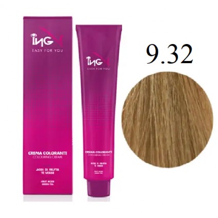 Крем-фарба для волосся ING Professional Colouring Cream 9.32 Екстра світло-русявий бежевий 100 мл