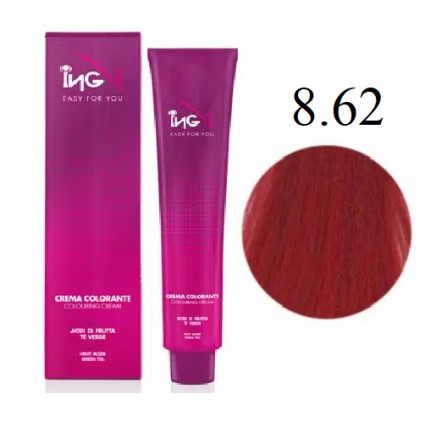 Крем-фарба для волосся ING Professional Coloring Cream 8.62 Світлий червоний блондин ірис 100 мл