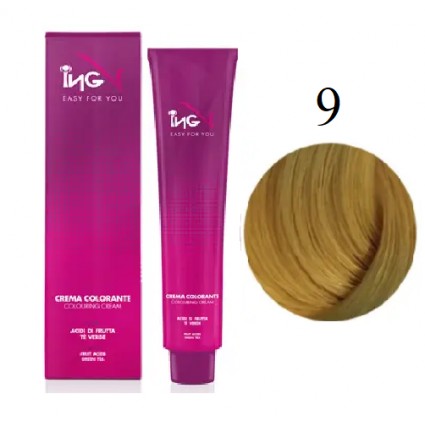 Крем-фарба для волосся ING Professional Coloring Cream 9 Екстра світлий блондин 100 мл