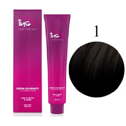 Крем-фарба для волосся ING Professional Coloring Cream 1 Чорний 100 мл