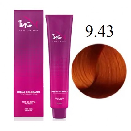 Крем-фарба для волосся ING Professional Coloring Cream 9.43 Екстра світло-русий мідно-золотистий 100 мл