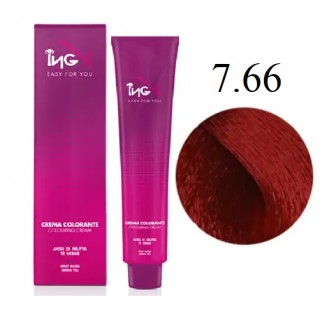 Крем-фарба для волосся ING Professional Coloring Cream 7.66 Русявий червоно-інтенсивний 100 мл