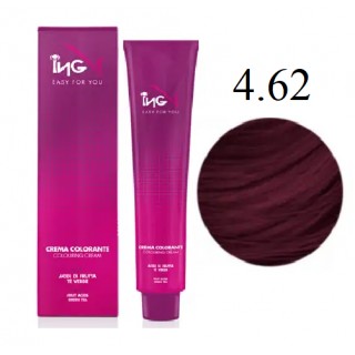 Крем-фарба для волосся ING Professional Coloring Cream 4.62 Каштановий червоний ірис 100 мл