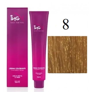 Крем-фарба для волосся безаміачна ING Professional Colouring Cream No Ammonia 8 Світло-русявий 100 мл