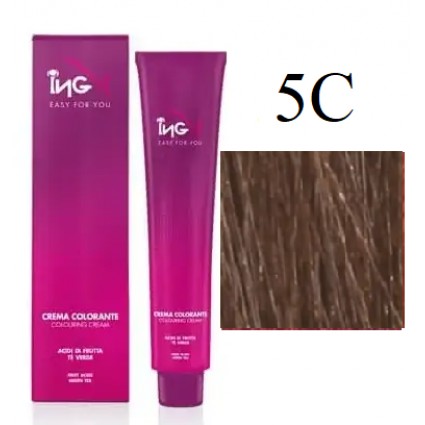 Крем-фарба для волосся безаміачна ING Professional Colouring Cream No Ammonia 5С Моко 100 мл