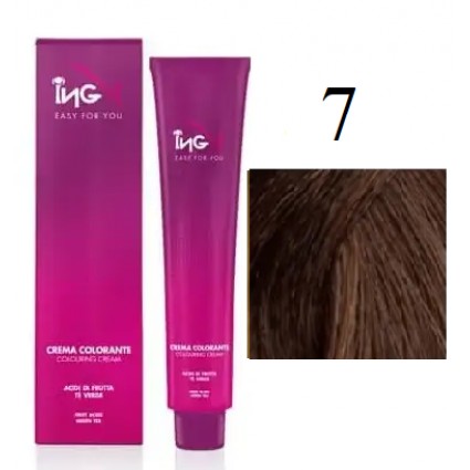 Крем-фарба для волосся безаміачна ING Professional Colouring Cream No Ammonia 7 Блондин 100 мл